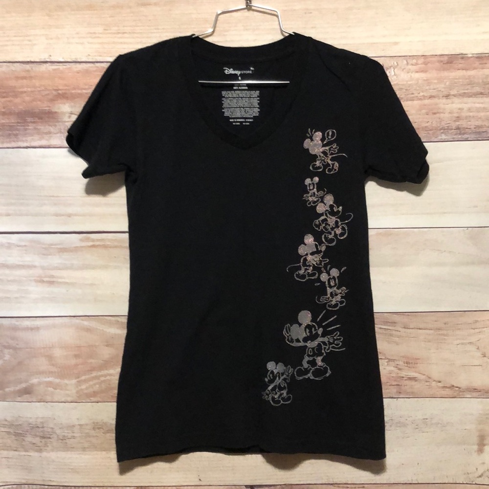 Disney Women’s Glitter Mickey Short Sleeve TShirt